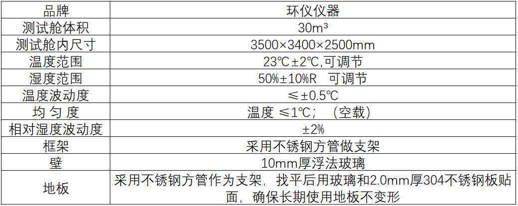 细菌去除能效环境测试舱(图1)